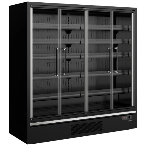 Tefcold Multideck With Doors 1955mm Black