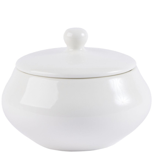 Elevate White Pot 670ml/23.5oz With Lid (Pack of 6)