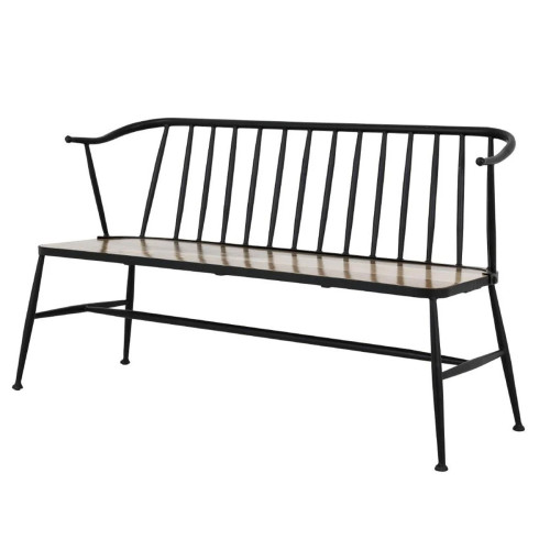 Bolero Alma Curved Back Slatted Bench