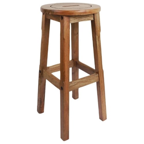 Bolero Harrington Classic Wooden Bar Stools (Pack of 2)