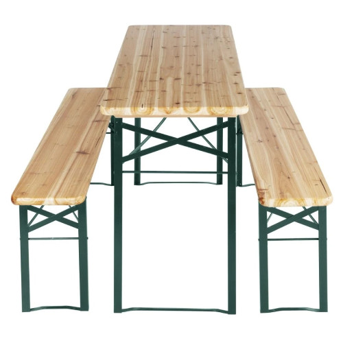 Bolero German Beer Bench and Table Set 1770 x 500mm