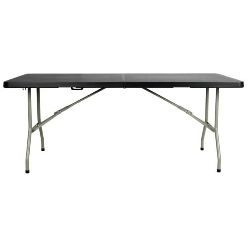 Bolero Centre Folding Table Black 1.8m 6ft