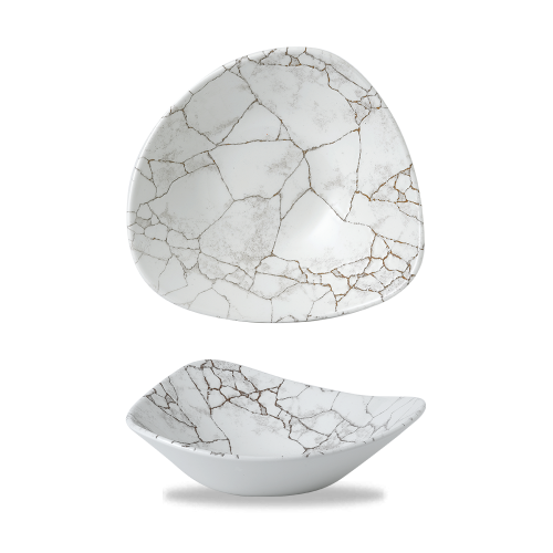 Churchill Studio Prints Kintsugi Grey Lotus Bowl 9 Inch (Pack of 12)