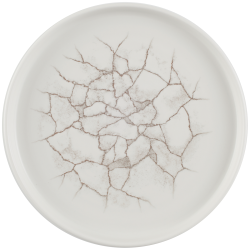Churchill Studio Prints Kintsugi Agate Grey Walled Plate 21cm/8.67