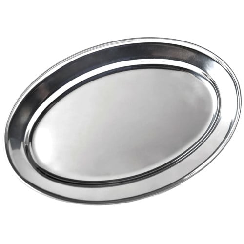 Meat Flat Stainless Steel 35 x 21.5cm/14 x 8.5