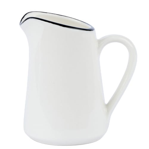 Modest Black Handled Jug 150ml/5.25oz (Pack of 6)