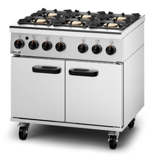 Lincat PHGR01 Phoenix Gas Free-standing 6 Burner Oven Range
