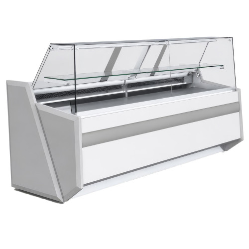 Graupel Modern Straight Glass Serve Over Counter (151 x 86.5 x 122cm)