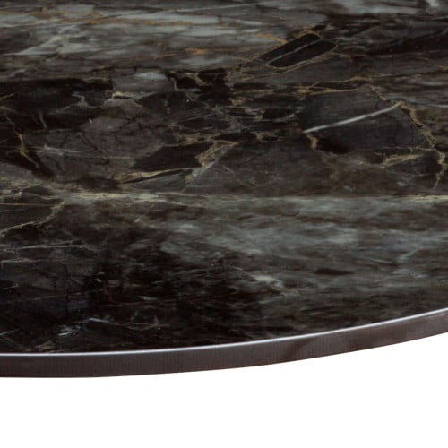 Artisano Portoro Marble High Gloss Ceramic Round Table Top 600mm