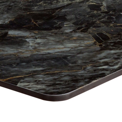Artisano Portoro Marble High Gloss Ceramic Square Table Top 800 x 800mm