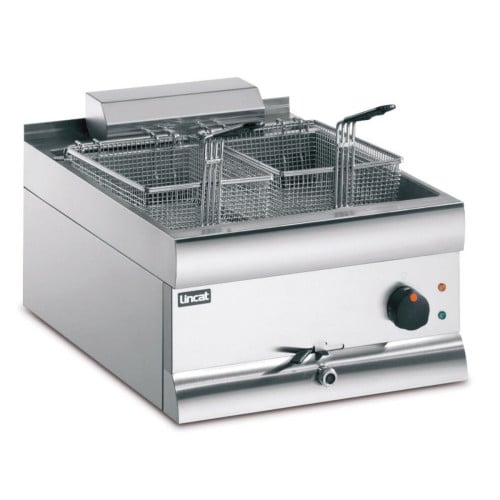 Lincat DF49 Silverlink 600 Counter Top Single Tank 15 Litre Fryer 2 Baskets 9Kw