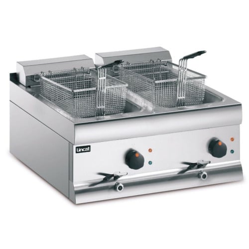 Lincat DF618 Silverlink 600 Counter Top Twin Tank Electric Fryer 2 x 9Kw 3 Phase