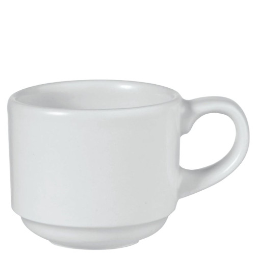 WHVSC81 Churchill Profile White Stacking Cup 22cl 7x8.5cm