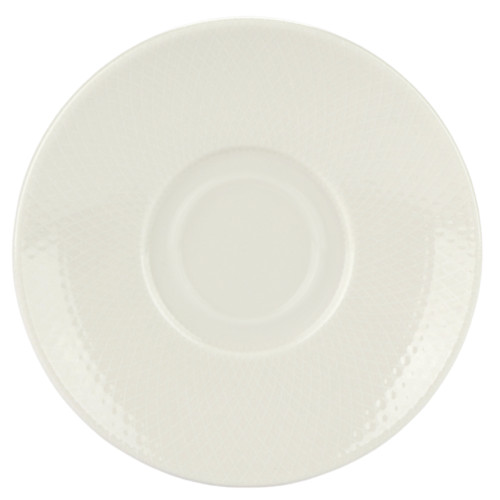 Embossed Quartz Saucer 16cm/6.25