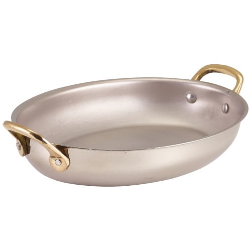 GenWare Stainless Steel Oval Dish 20.75 x 15.75cm (Pack of 6)