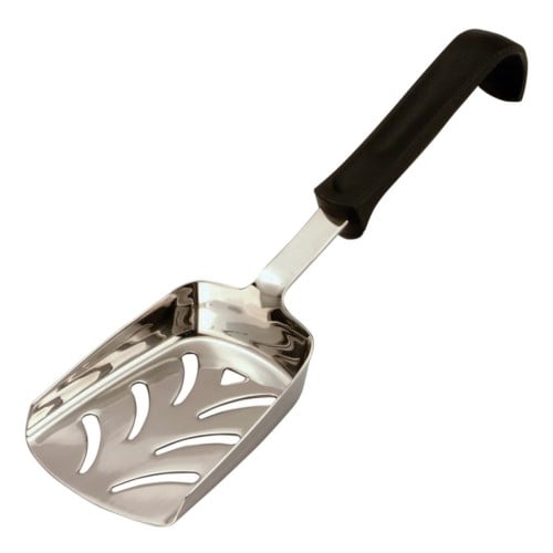 Chip Scoop Stainless Steel Polypropylene Black Handle