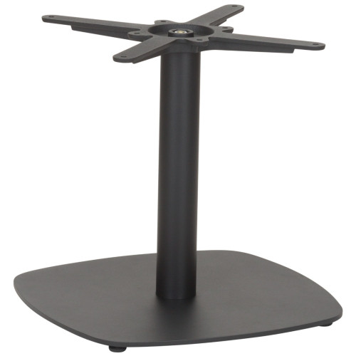 Vega Small Square Black Coffee Height Table Base	