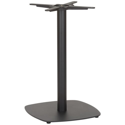 Vega Small Square Black Dining Height Table Base	