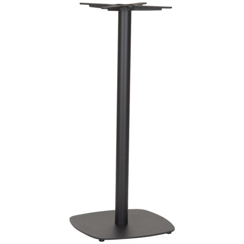 Vega Small Square Black Poseur Height Table Base	