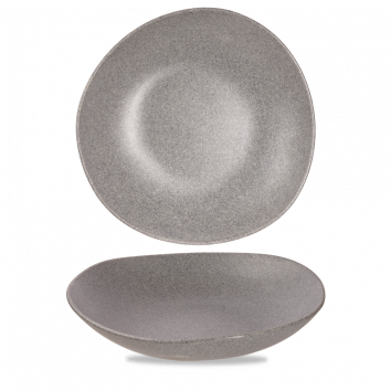 Churchill Alchemy Melamine Buffet Trace Bowl 15 Inch Granite