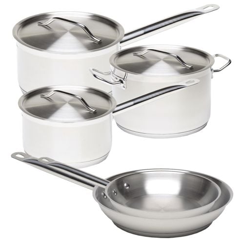 5 Piece Genware Induction Stainless Steel Cookware Set
