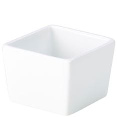 GenWare Porcelain White Deep Square Dish 6cm/2.4" (Pack of 6)