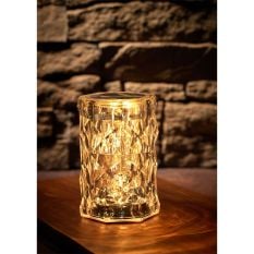 Crystal Cordless Table Lamp Acylic 13cm