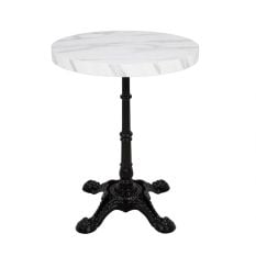 Bolero Round Table Top Marble Effect 600mm