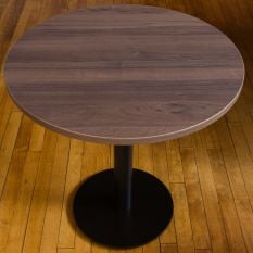 Artisano Tobacco Pacific Walnut With Matching ABS Edge Round Table Top 700mm