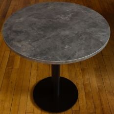 Artisano Anthracite Metal Rock With Matching ABS Edge Round Table Top 700mm