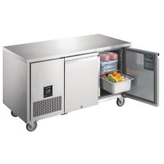 Polar U-Series Premium 2 Door Commercial Counter Freezer 267 Litre