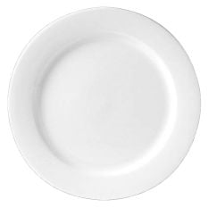 Steelite Monaco White Plate Flat rim 25.5cm/10" (Pack of 24)