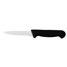 Black Colour Coded Serrated Knife 9.5cm