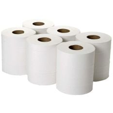 Active Centrefeed White Roll 2 Ply 300 Sheets (Pack of 6)
