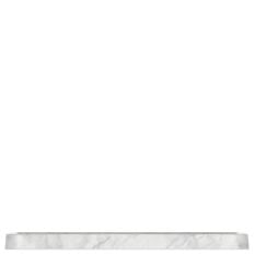 Agra Melamine White Marble Tray 34 x 23cm/13.4 x 9"