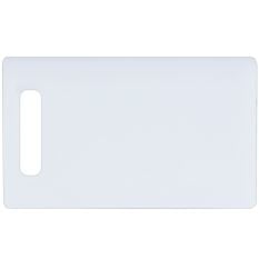 White Bar Chopping Board Low Density With Handle 10 x 6 x 0.5"