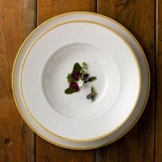 Churchill Stonecast Barley White Deep Coupe Plate 22.5cm/8.81" (Pack of 12)