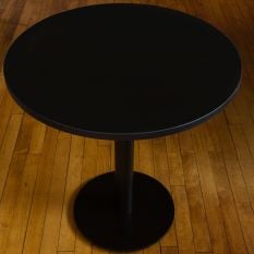 Artisano Black With Matching ABS Edges Round Table Top 700mm