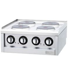 Buffalo 600 Series Electric Hob Boiling Top 4 Ring 7kw 1 Phase