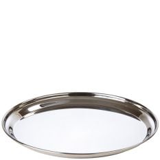 Stainless Steel Round Flat Tray 40cm