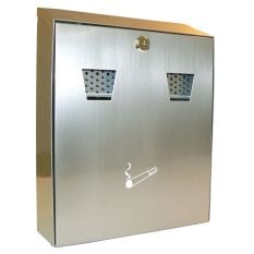 Wall Mounted Ash Tray Bin Stainless Steel