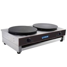 Hurricane Commercial Electric Crepe Pancake Maker Double 2 x 400mm