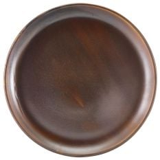 Terra Porcelain Rustic Copper Coupe Plate 27.5cm x 6