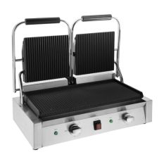 Buffalo Bistro Double Contact Grill Ribbed