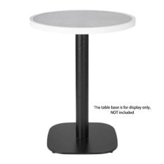 Bolero Fibre Glass Round Table Top Grey Stone Effect 580mm