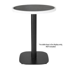 Bolero Fibre Glass Round Table Top Dark Granite Effect 580mm