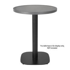 Bolero Fibre Glass Round Table Top Brushed Black 580mm