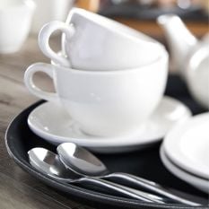Pure White Double Well Saucer 15cm/6" (Pack of 24)