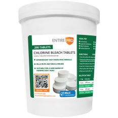 Chlorine Bleach Sanitiser Disinfectant Tablets Tub of 200