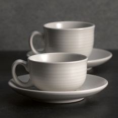 Dudson Evo Pearl Saucer 16.2cm/6.38" (Pack of 6)